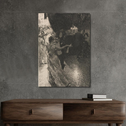 Il Valzer Anders Zorn azn77 quadro stampato su tela