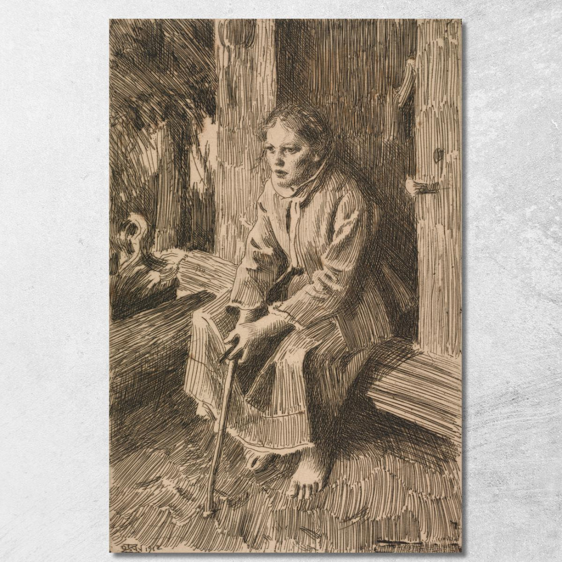 Sul Bastione Anders Zorn azn80 quadro stampato su tela Sul Bastione Anders Zorn azn80 quadro stampato su tela