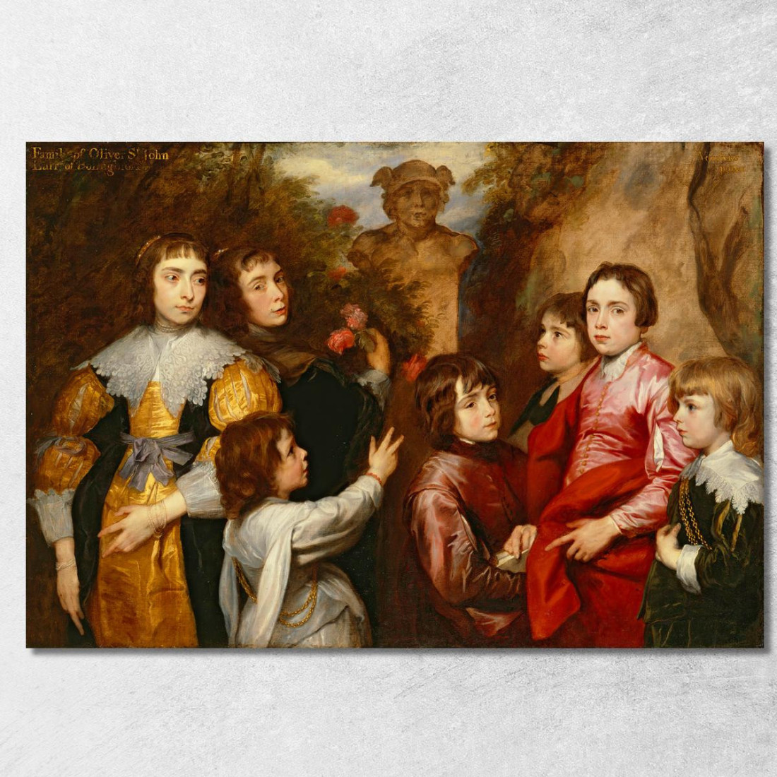 Un Gruppo Familiare Anthony van Dyck avd1 quadro stampato su tela Un Gruppo Familiare Anthony van Dyck avd1 quadro stampato su tela