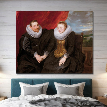 Una Coppia Sposata Anthony van Dyck avd4 quadro stampato su tela