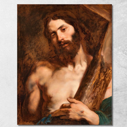 Cristo Che Porta La Croce Anthony van Dyck avd18 quadro stampato su tela