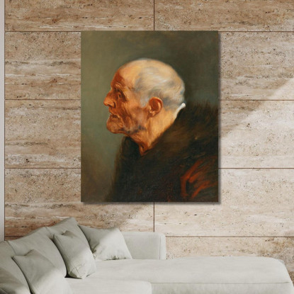 Studio Della Testa Di Un Uomo Barbuto Anthony van Dyck avd33 quadro stampato su tela