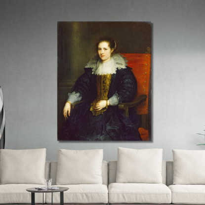 Ritratto Di Isabella Waerbeke Anthony van Dyck avd79 quadro stampato su tela