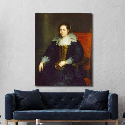 Ritratto Di Isabella Waerbeke Anthony van Dyck avd79 quadro stampato su tela