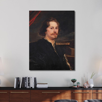 Ritratto Di Pieter Soutman Anthony van Dyck avd83 quadro stampato su tela