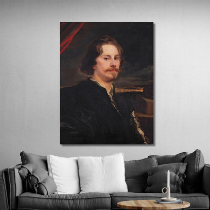 Ritratto Di Pieter Soutman Anthony van Dyck avd83 quadro stampato su tela