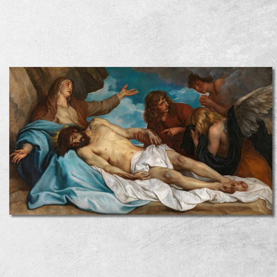 Il Compianto Sul Cristo Morto Anthony van Dyck avd118 quadro stampato su tela Il Compianto Sul Cristo Morto Anthony van Dyck avd118 quadro stampato su tela