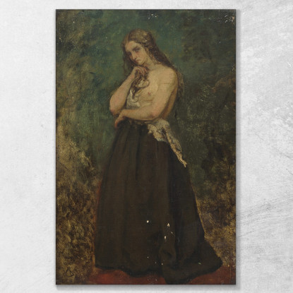 Studio Di Un Modello Alfred Stevens stal82 quadro stampato su tela