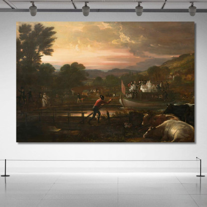 Canale Di Paddington Benjamin West bwt42 quadro stampato su tela