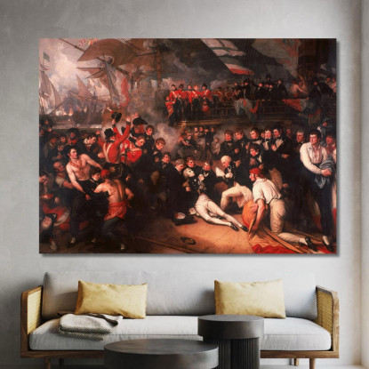 La Morte Di Nelson Benjamin West bwt65 quadro stampato su tela