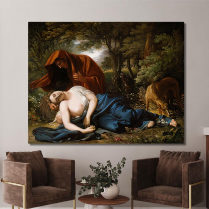 La Morte Di Procri Benjamin West bwt66 quadro stampato su tela