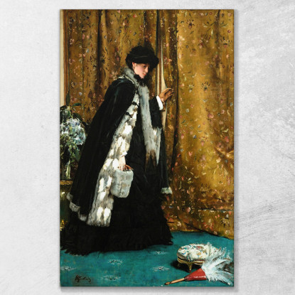 La Visita Mattutina Alfred Stevens stal86 quadro stampato su tela