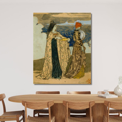 Principessa Della Leggenda Eugène Grasset egs24 quadro stampato su tela