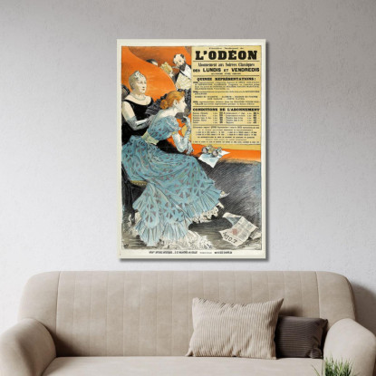 Teatro Nazionale Dell'Odeon Eugène Grasset egs27 quadro stampato su tela