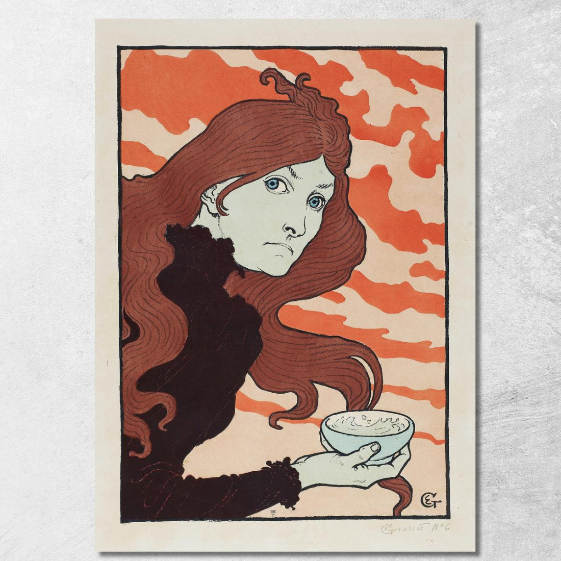 Vetrioleuse Il Lanciatore Di Acido Eugène Grasset egs28 quadro stampato su tela Vetrioleuse Il Lanciatore Di Acido Eugène Grasset egs28 quadro stampato su tela