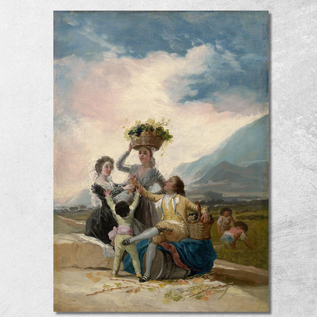 Autunno Francisco de Goya fgy6 quadro stampato su tela Autunno Francisco de Goya fgy6 quadro stampato su tela