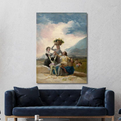 Autunno Francisco de Goya fgy6 quadro stampato su tela
