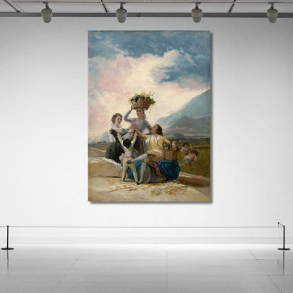 Autunno Francisco de Goya fgy6 quadro stampato su tela