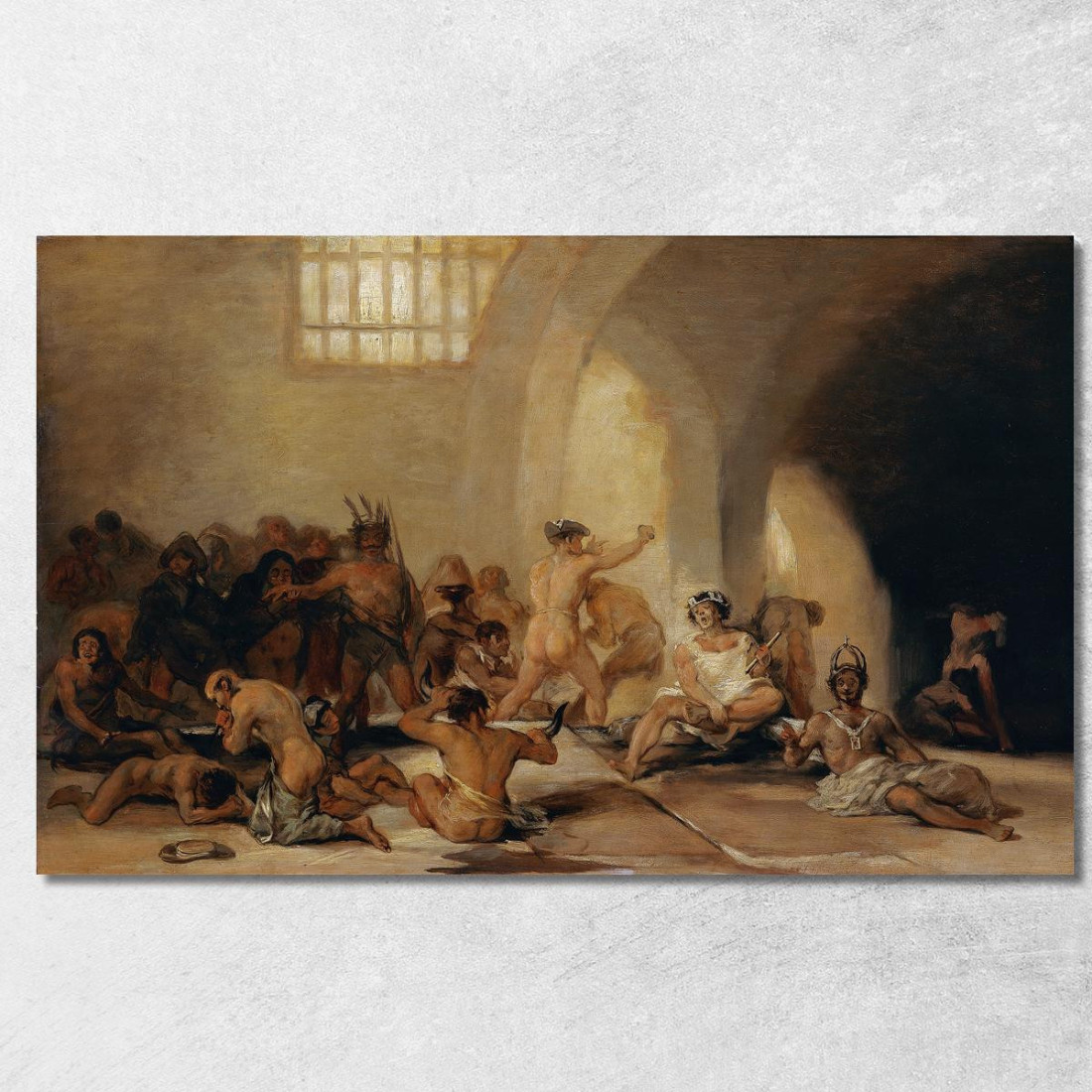 Manicomio Francisco de Goya fgy32 quadro stampato su tela Manicomio Francisco de Goya fgy32 quadro stampato su tela