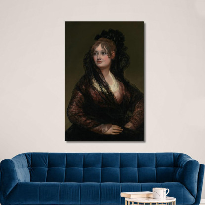 Ritratto Di Dona Isabel De Porcel Francisco de Goya fgy43 quadro stampato su tela