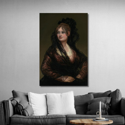 Ritratto Di Dona Isabel De Porcel Francisco de Goya fgy43 quadro stampato su tela