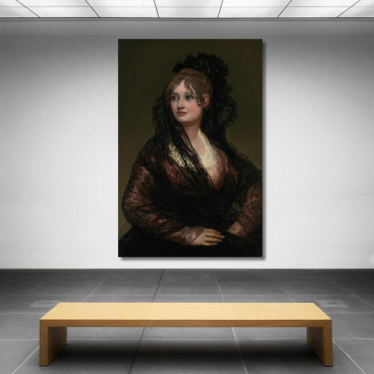 Ritratto Di Dona Isabel De Porcel Francisco de Goya fgy43 quadro stampato su tela