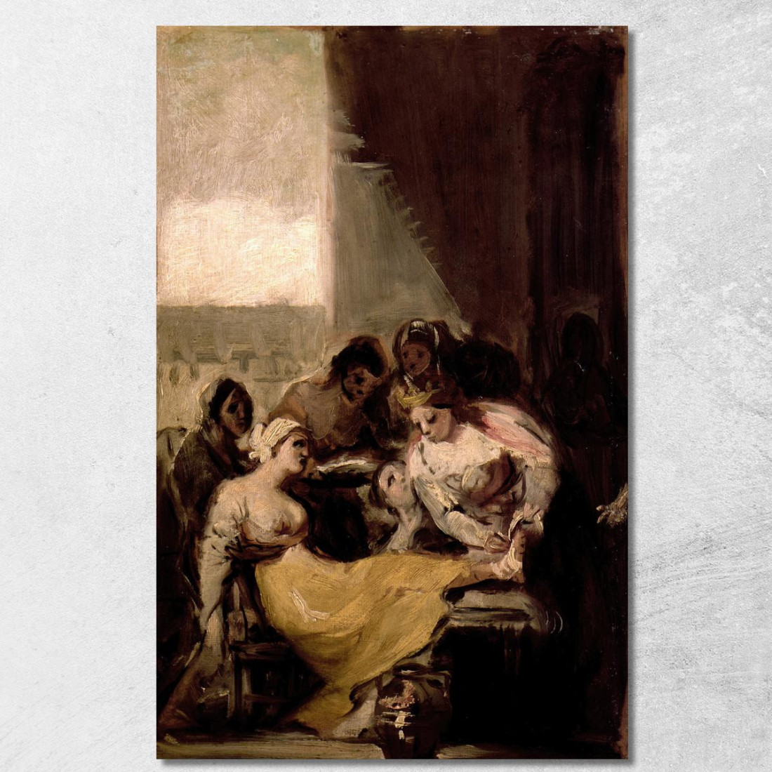 Santa Isabella Del Portogallo Guarisce Le Ferite Di Una Donna Malata Francisco de Goya fgy55 quadro stampato su tela Santa Isabella Del Portogallo Guarisce Le Ferite Di Una Donna Malata Francisco de Goya fgy55 quadro stampato su tela