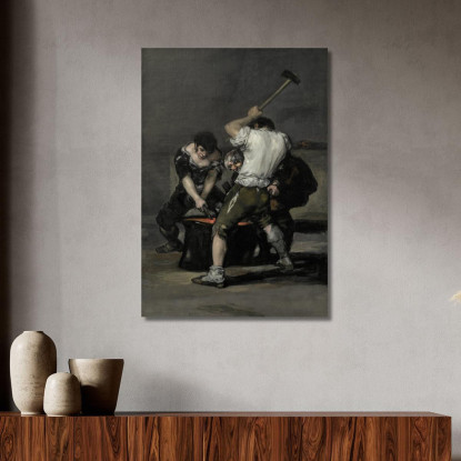 La Forgia Francisco de Goya fgy62 quadro stampato su tela