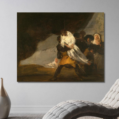 Il Monaco Impiccato Francisco de Goya fgy63 quadro stampato su tela