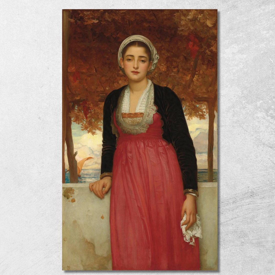 Giallo Frederic Leighton flg5 quadro stampato su tela Giallo Frederic Leighton flg5 quadro stampato su tela