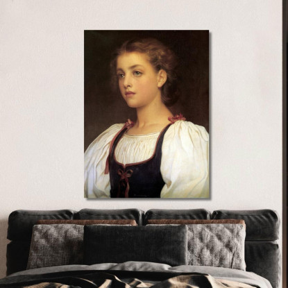 Biondina Frederic Leighton flg8 quadro stampato su tela