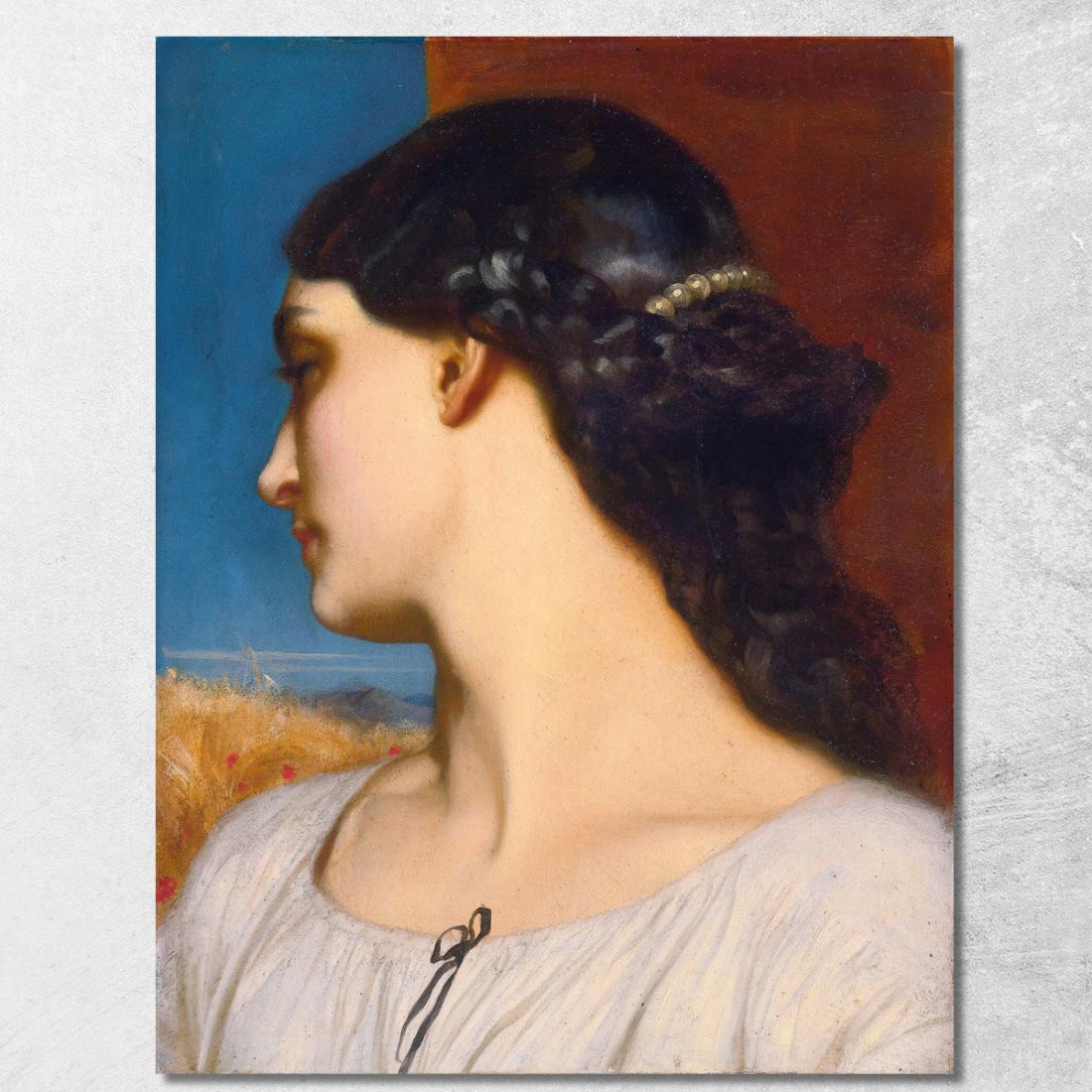 La Nanna Ore Soleggiate Frederic Leighton flg31 quadro stampato su tela La Nanna Ore Soleggiate Frederic Leighton flg31 quadro stampato su tela