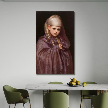 La Piccola Fatima Frederic Leighton flg38 quadro stampato su tela