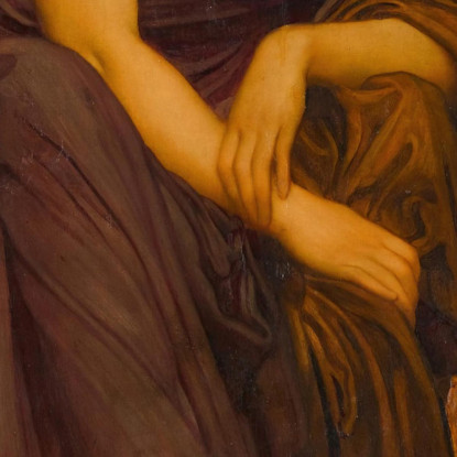 Mnemosine Madre Delle Muse Frederic Leighton flg40 quadro stampato su tela