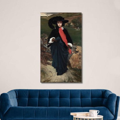Ritratto Di Maggio Sartoris Frederic Leighton flg51 quadro stampato su tela