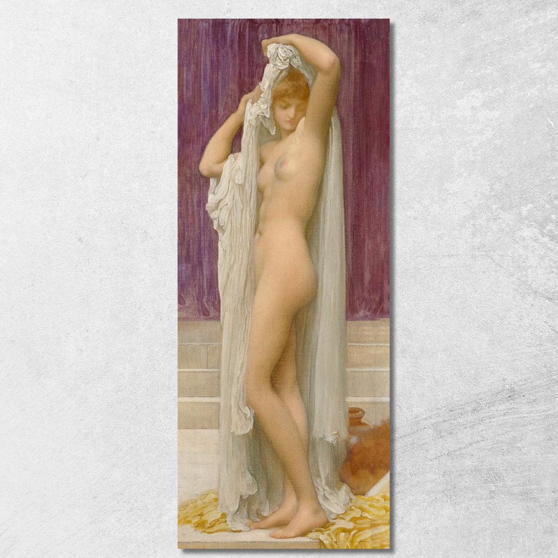 Il Bagno Di Psiche Frederic Leighton flg56 quadro stampato su tela Il Bagno Di Psiche Frederic Leighton flg56 quadro stampato su tela