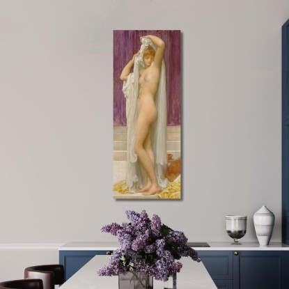 Il Bagno Di Psiche Frederic Leighton flg56 quadro stampato su tela