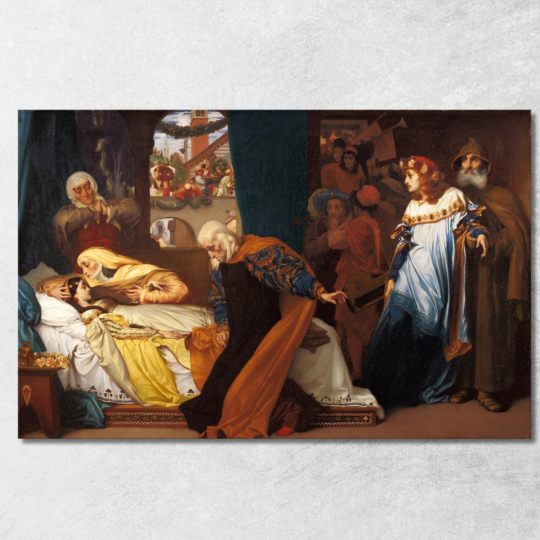 La Finta Morte Di Giulietta Frederic Leighton flg57 quadro stampato su tela La Finta Morte Di Giulietta Frederic Leighton flg57 quadro stampato su tela