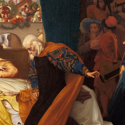 La Finta Morte Di Giulietta Frederic Leighton flg57 quadro stampato su tela