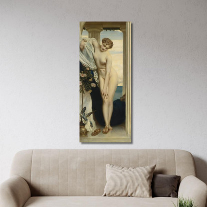 Venere Si Spoglia Per Il Bagno Frederic Leighton flg65 quadro stampato su tela
