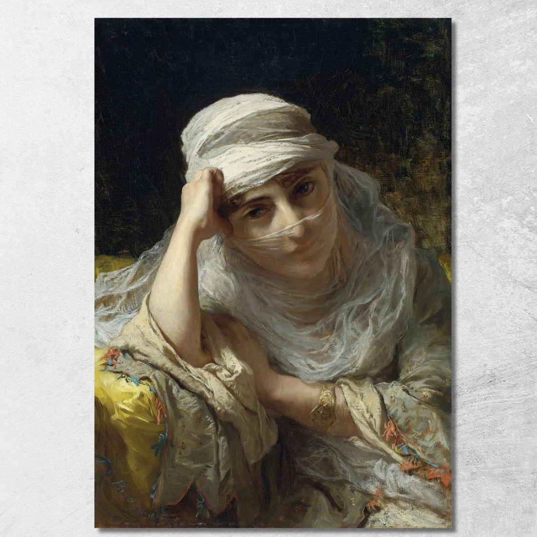 Una Bellezza Di Costantinopoli Frederick Arthur Bridgman fab1 quadro stampato su tela Una Bellezza Di Costantinopoli Frederick Arthur Bridgman fab1 quadro stampato su tela