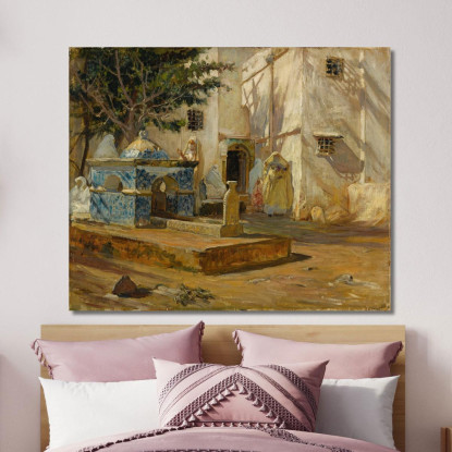 Algeri Mareh Frederick Arthur Bridgman fab6 quadro stampato su tela