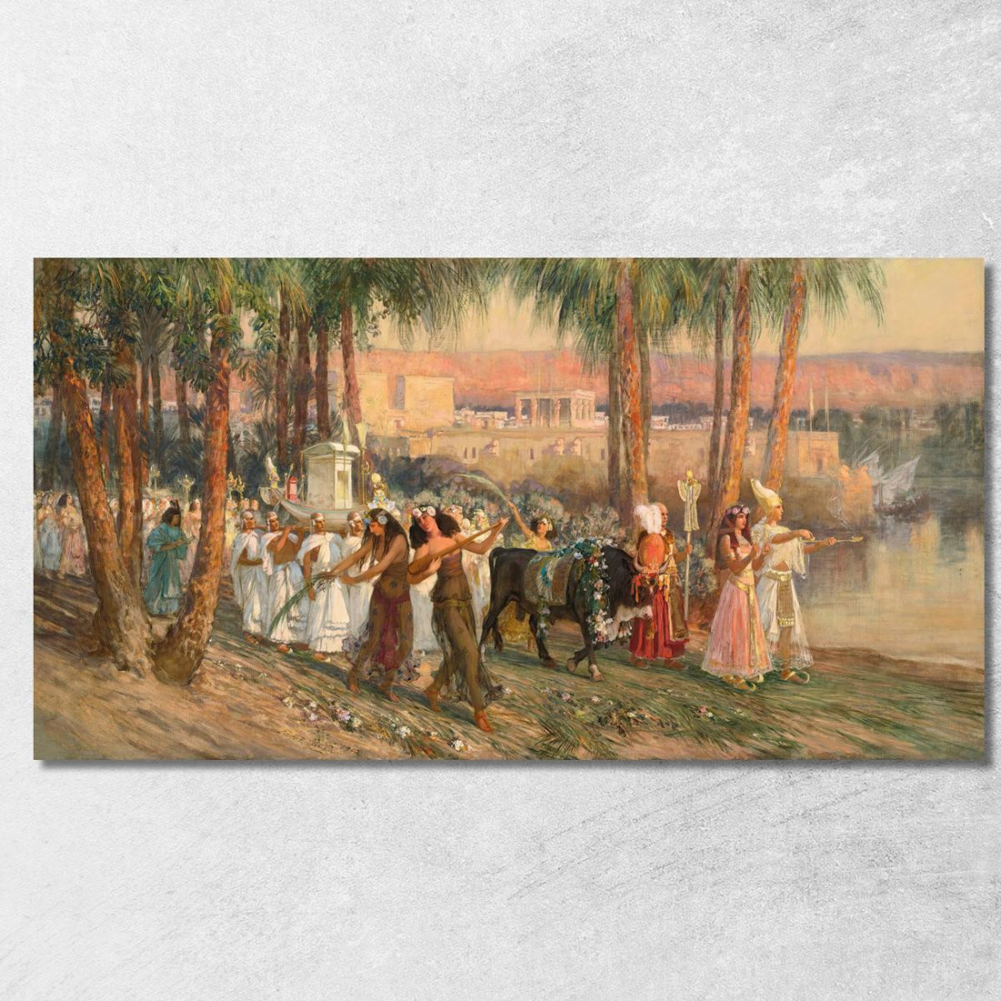 Una Processione Egiziana 2 Frederick Arthur Bridgman fab9 quadro stampato su tela Una Processione Egiziana 2 Frederick Arthur Bridgman fab9 quadro stampato su tela