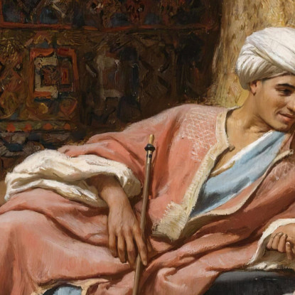 Nel Souk Di Tunisi Frederick Arthur Bridgman fab28 quadro stampato su tela