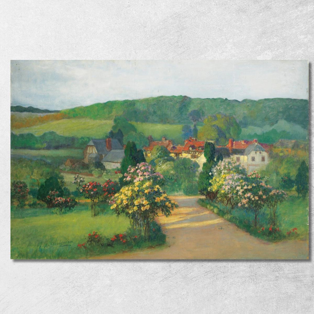 Giardino Floreale Frederick Arthur Bridgman fab30 quadro stampato su tela Giardino Floreale Frederick Arthur Bridgman fab30 quadro stampato su tela