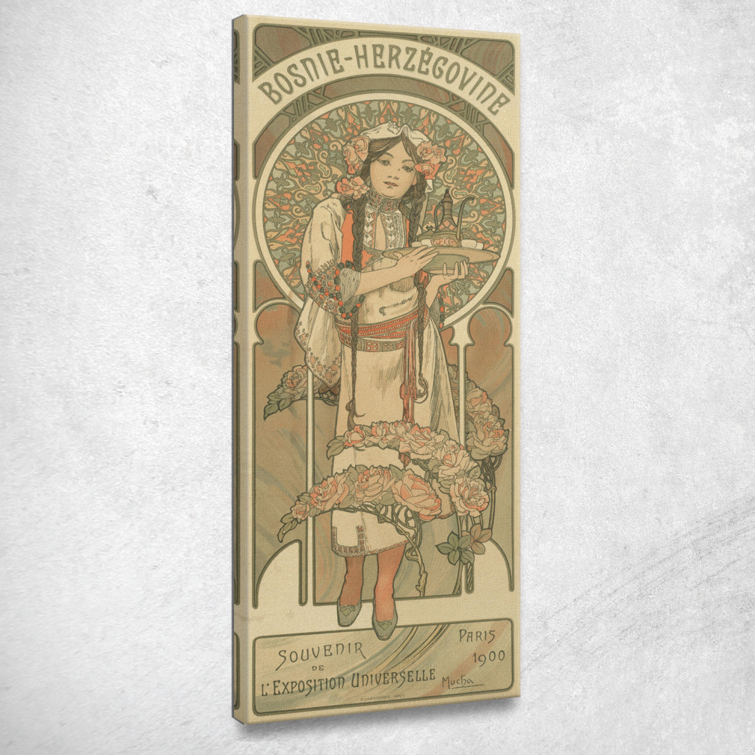 Esposizione Mondiale Alphonse Mucha amu24 quadro stampato su tela Esposizione Mondiale Alphonse Mucha amu24 quadro stampato su tela