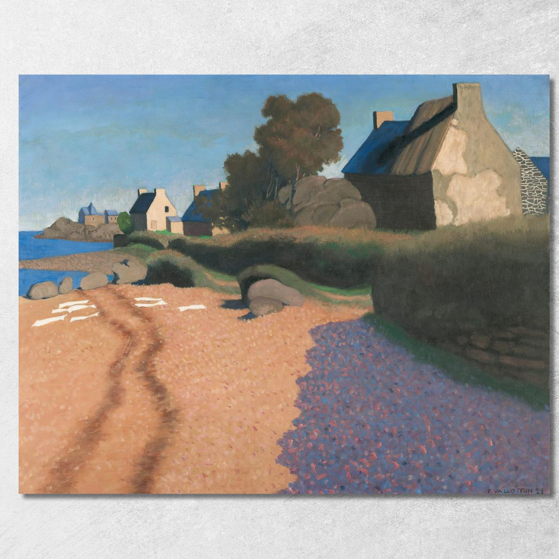 Paesaggio A Loguivy Félix Vallotton fvl26 quadro stampato su tela Paesaggio A Loguivy Félix Vallotton fvl26 quadro stampato su tela
