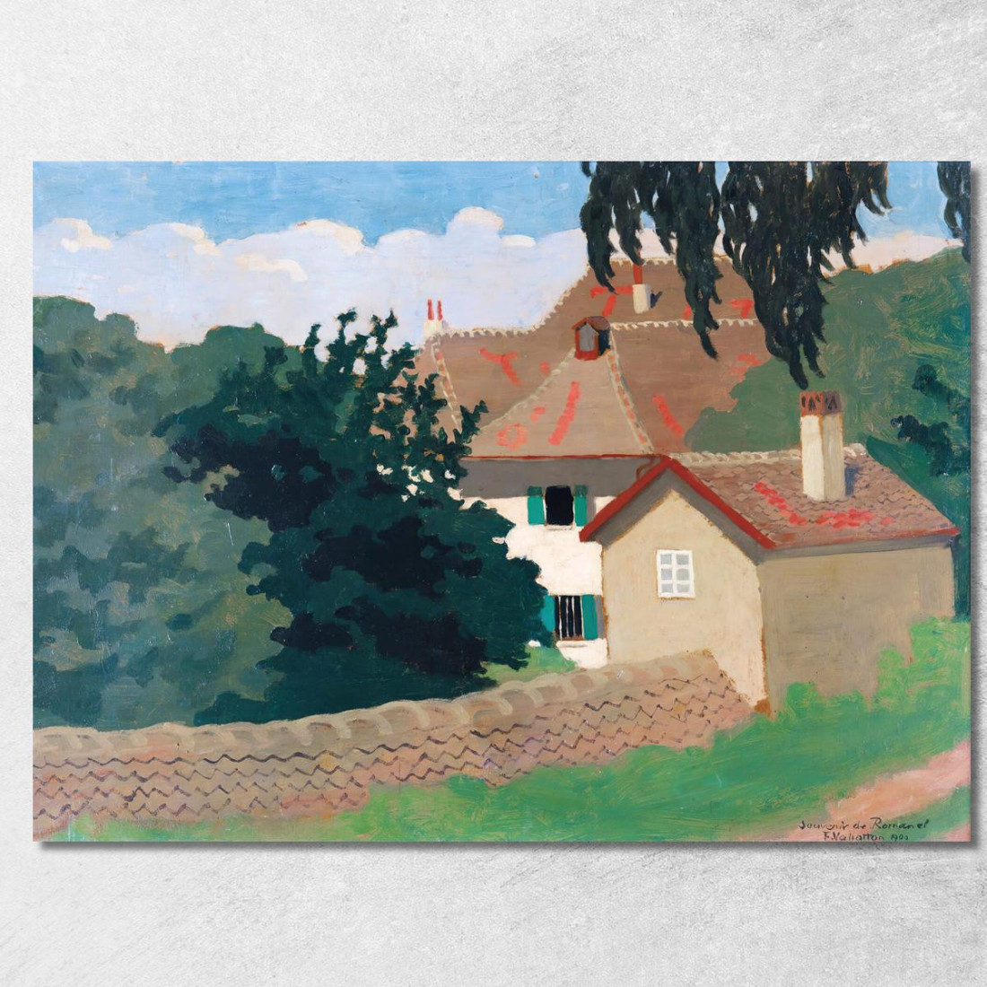 Ricordo Da Romanel Félix Vallotton fvl44 quadro stampato su tela Ricordo Da Romanel Félix Vallotton fvl44 quadro stampato su tela