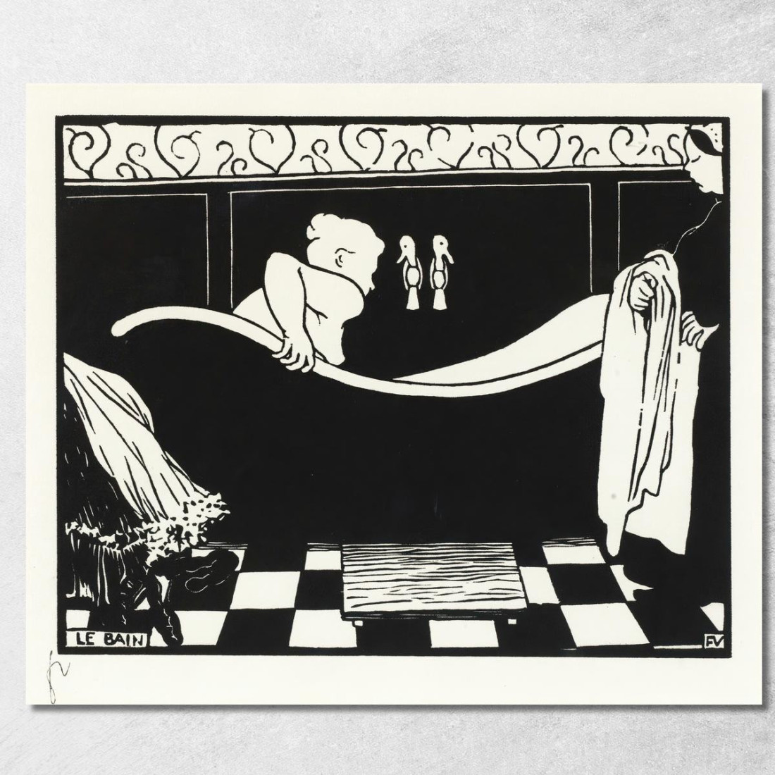 Il Bagno Félix Vallotton fvl50 quadro stampato su tela Il Bagno Félix Vallotton fvl50 quadro stampato su tela