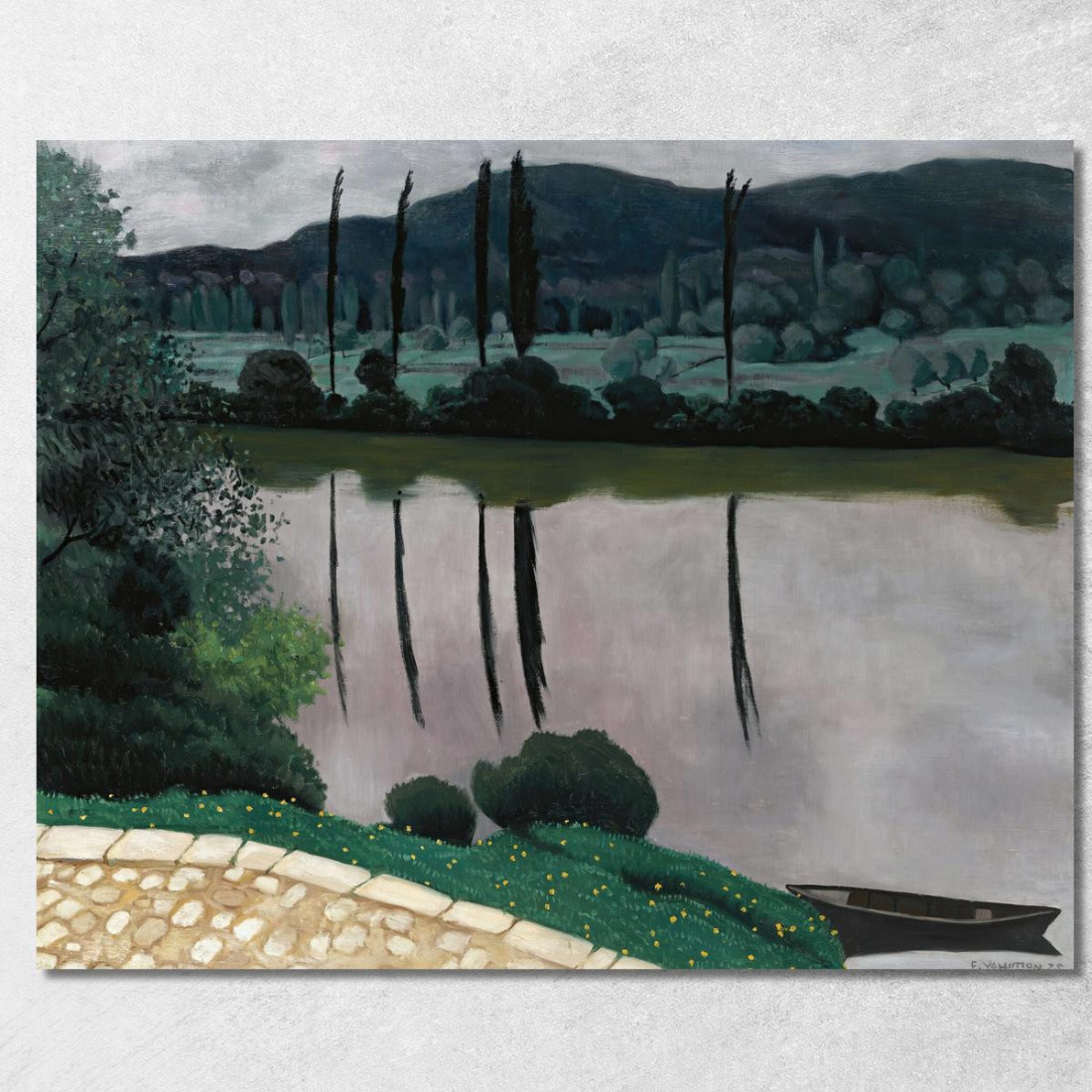 La Dordogna A Vitrac Félix Vallotton fvl54 quadro stampato su tela La Dordogna A Vitrac Félix Vallotton fvl54 quadro stampato su tela